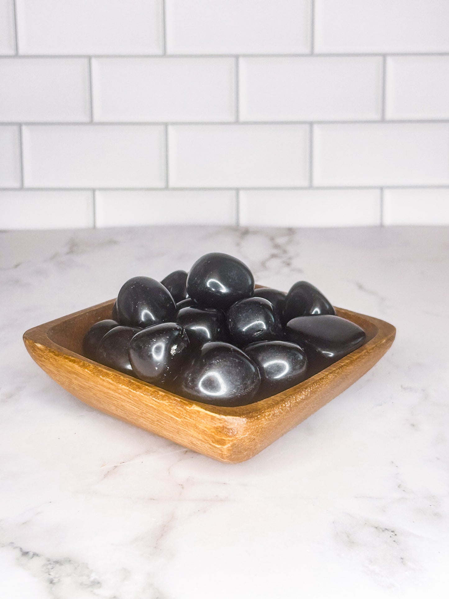 black obsidian crystal